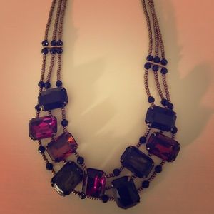 Multi-colored jeweled necklace